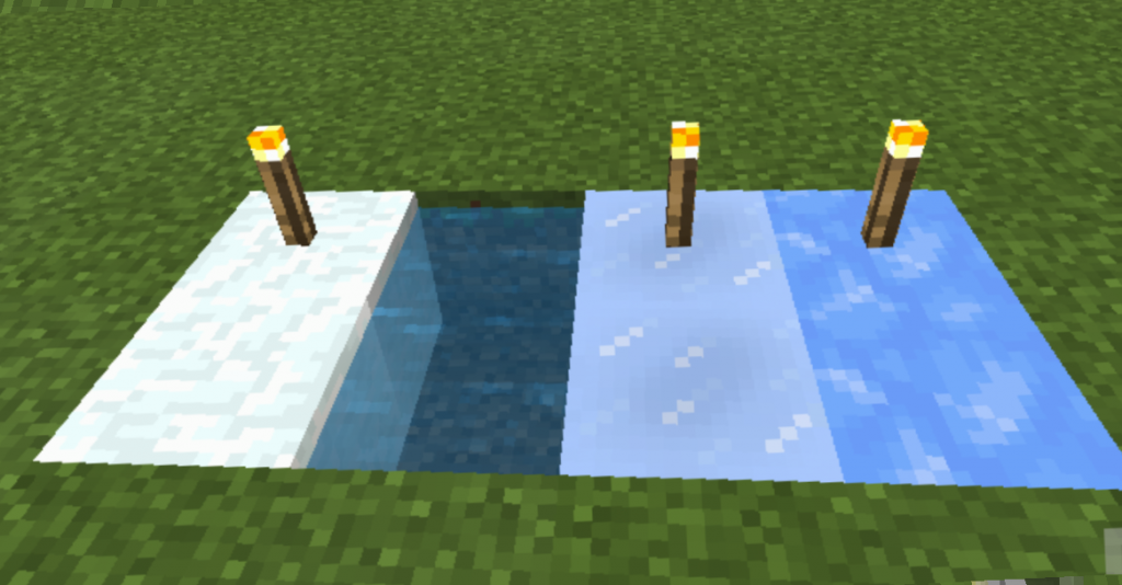 統合版マイクラ 雪 氷ブロック全4種類 それぞれの違いや入手方法は